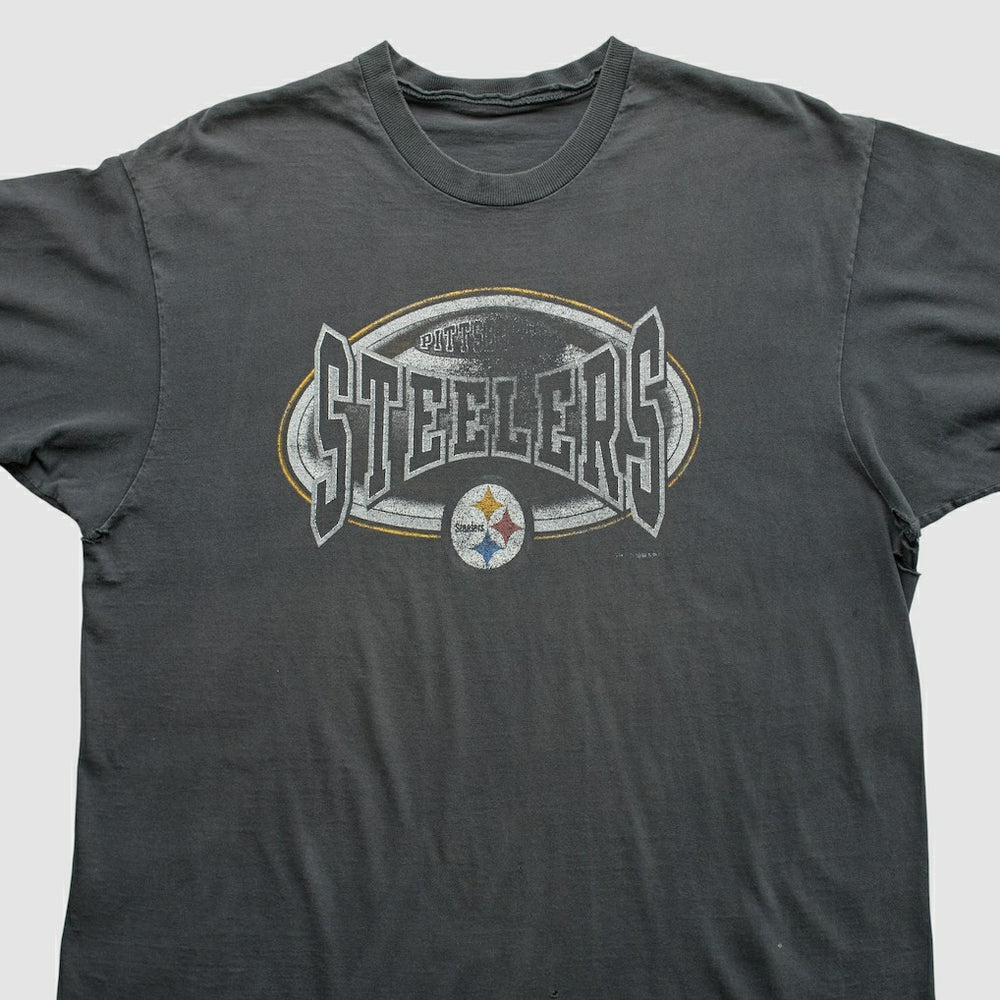 Pittsburgh Steelers 90s T-Shirt - Gray Vintage - Fanatics