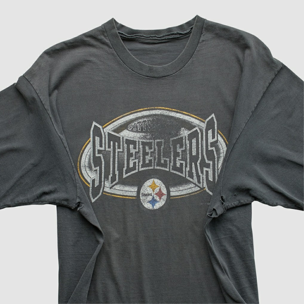 Pittsburgh Steelers 90s T-Shirt - Gray Vintage - Fanatics
