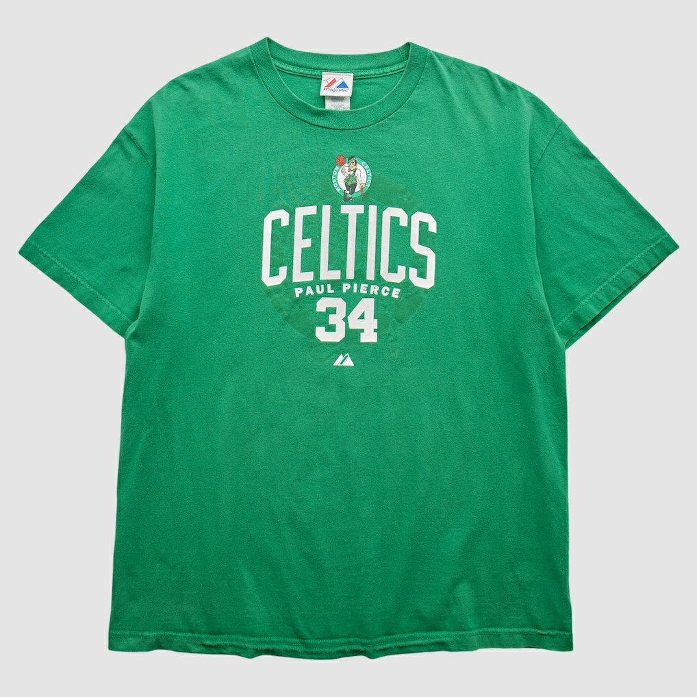 Vintage Boston Celtics Majestic 2000s T-Shirt Green