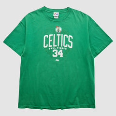 Vintage Boston Celtics Majestic 2000s T-Shirt Green