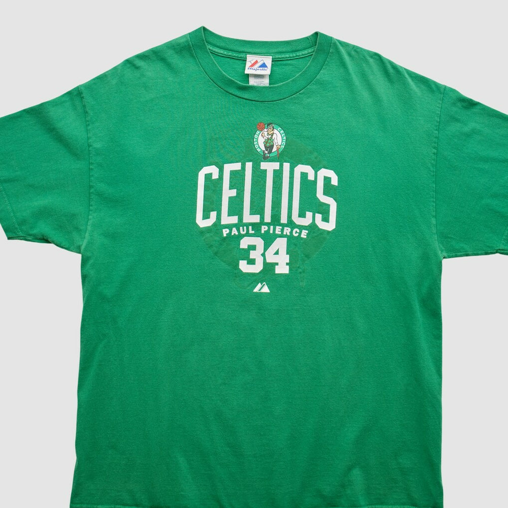 Vintage Boston Celtics Majestic 2000s T-Shirt Green