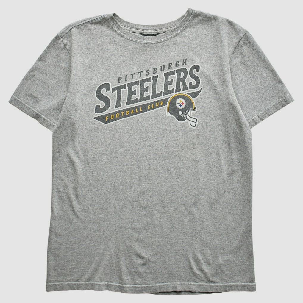 Pittsburgh Steelers Reebok 2000s T-Shirt - Gray Vintage - Fanatics