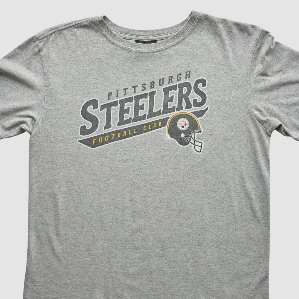Pittsburgh Steelers Reebok 2000s T-Shirt - Gray Vintage - Fanatics