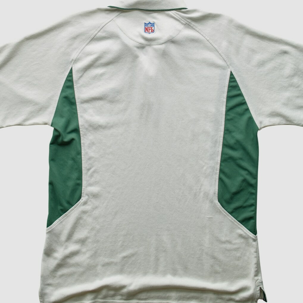 New York Jets Reebok 2000s Polo - 3 Buttons T-Shirt - White Vintage - Fanatics