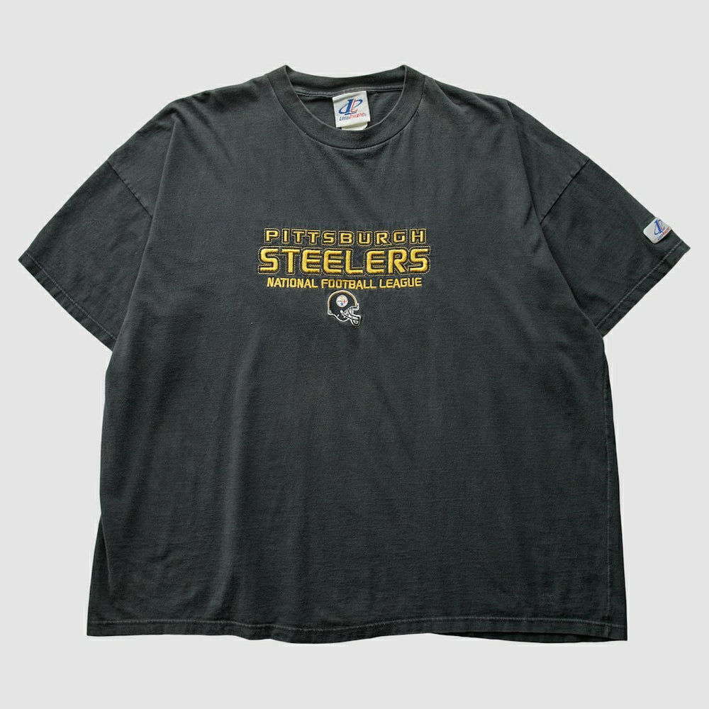 Pittsburgh Steelers Logo Athletic 2000s T-Shirt - Black Vintage - Fanatics