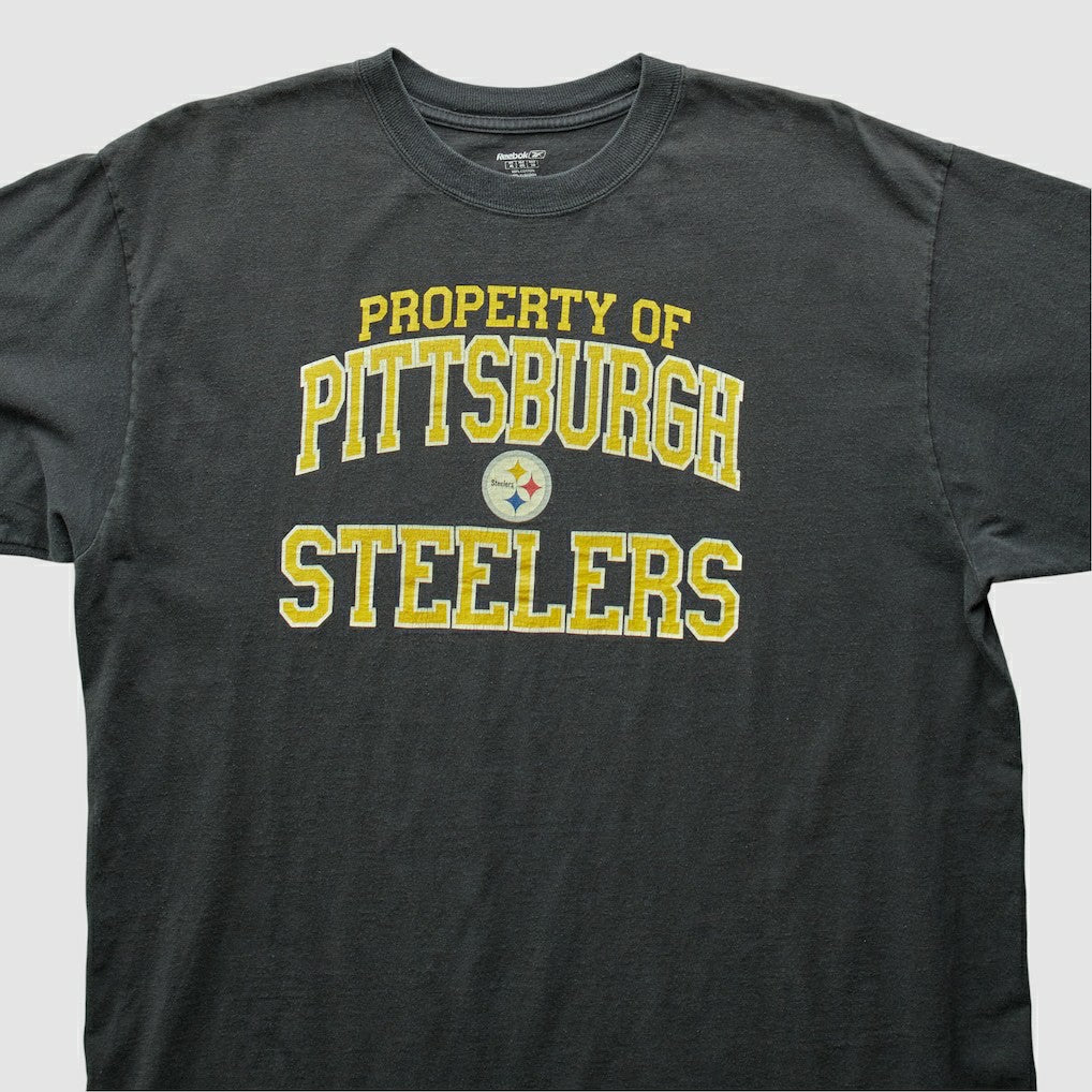 Pittsburgh Steelers Reebok 2000s T-Shirt - Black Vintage - Fanatics