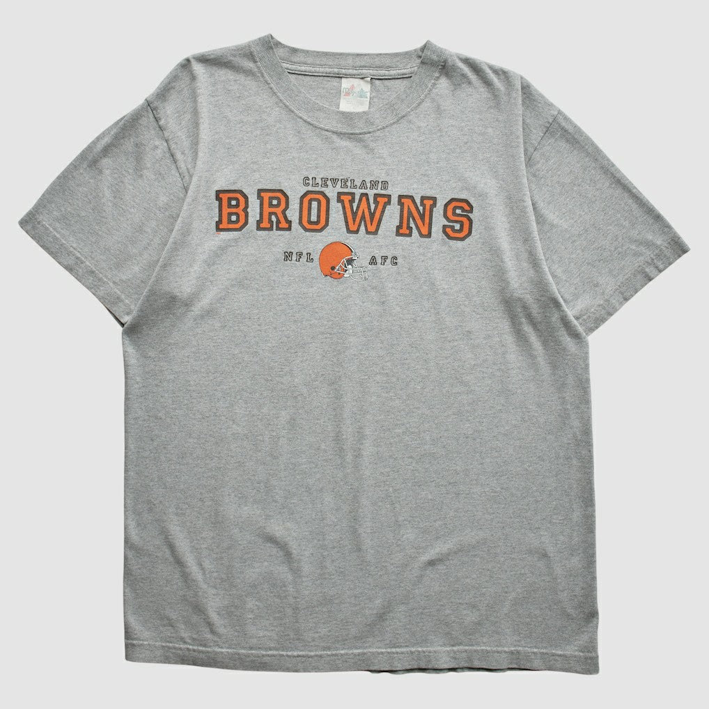 Cleveland Browns Majestic 2000s T-Shirt - Gray Vintage - Fanatics