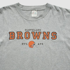Cleveland Browns Majestic 2000s T-Shirt - Gray Vintage - Fanatics