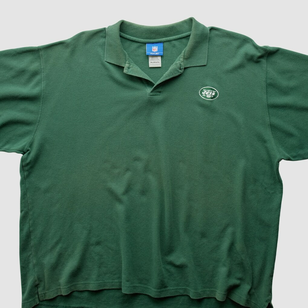 New York Jets Reebok 2000s Polo - Green Vintage - Fanatics