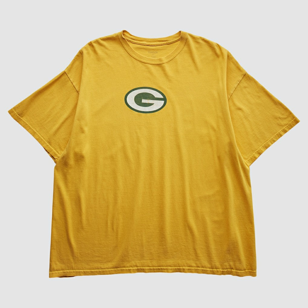 Green Bay Packers Reebok 2000s T-Shirt - Yellow Vintage - Fanatics