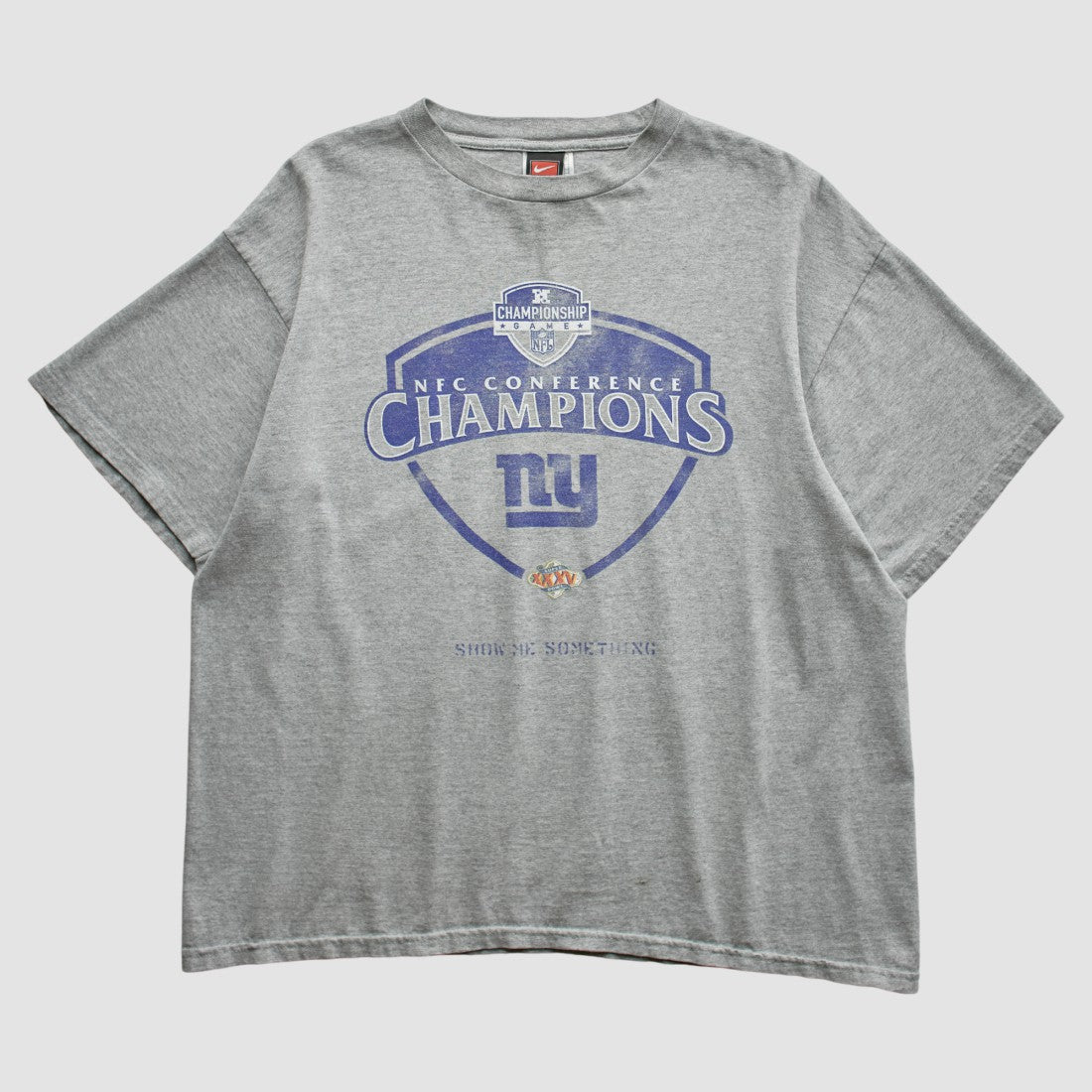 New York Giants 2000 T-Shirt - Gray Vintage - Fanatics