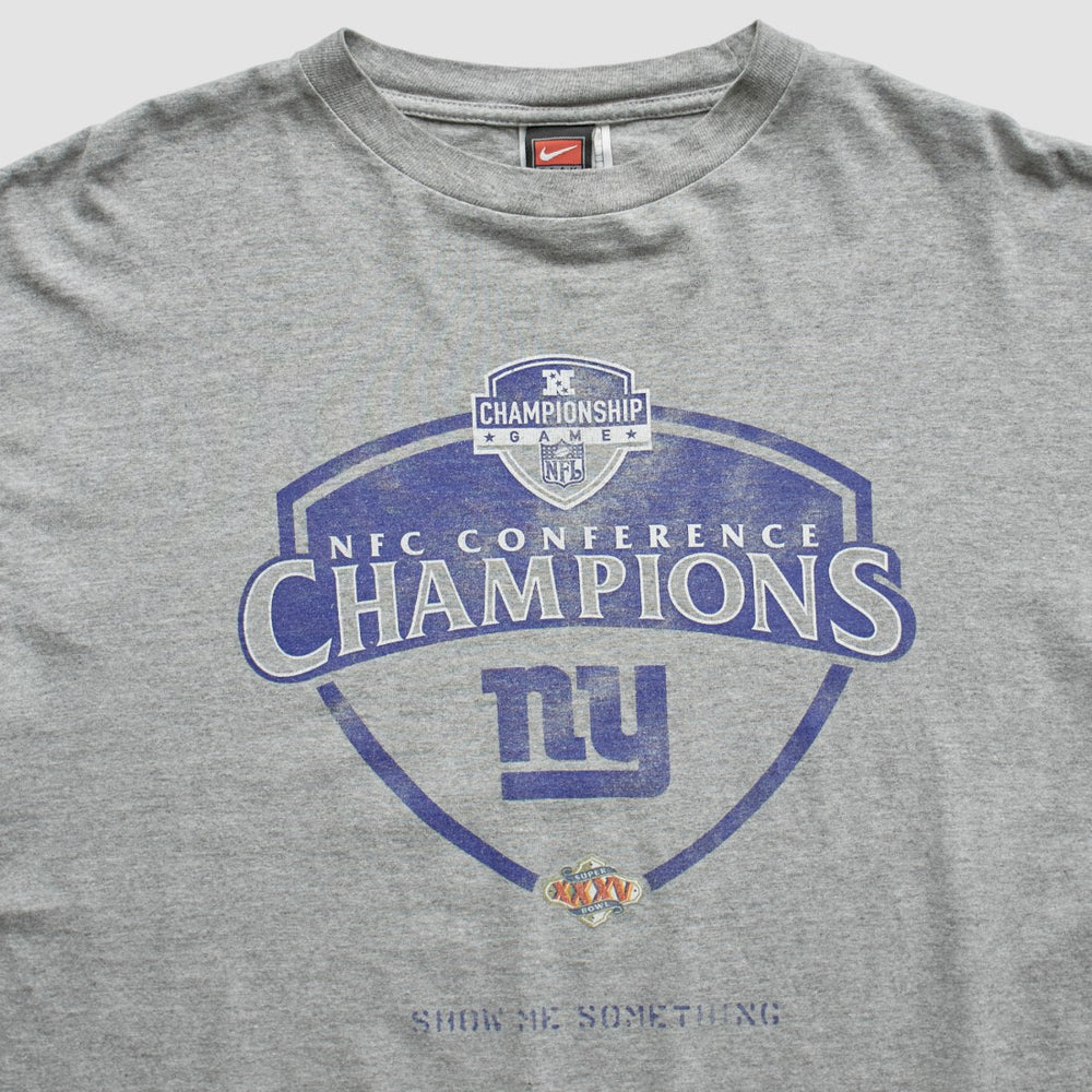 New York Giants 2000 T-Shirt - Gray Vintage - Fanatics