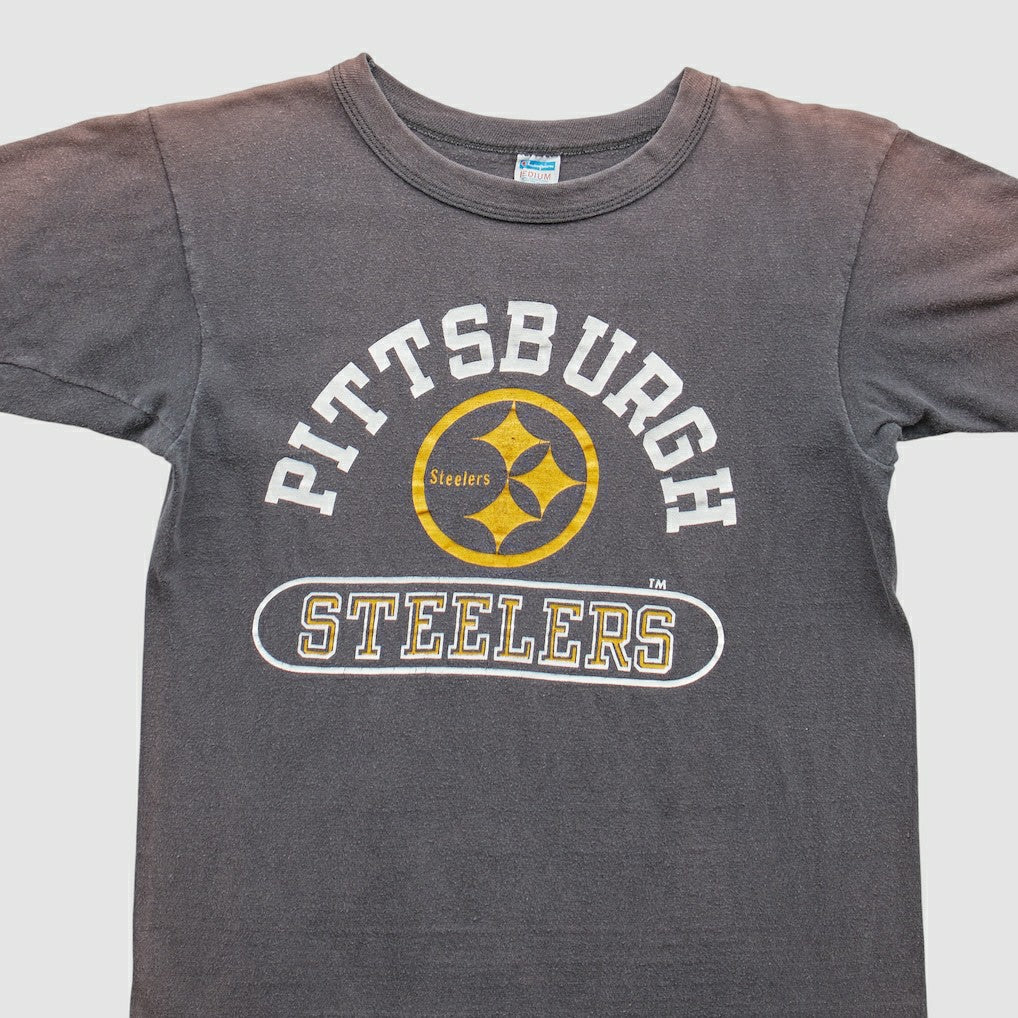 Pittsburgh Steelers Champion 70s T-Shirt - Gray Vintage - Fanatics