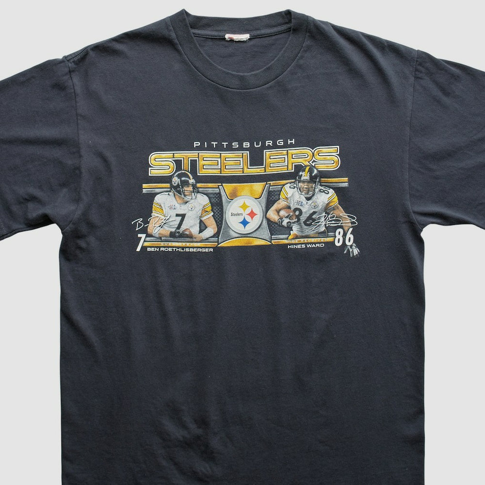 Pittsburgh Steelers 2000s T-Shirt - Black Vintage - Fanatics