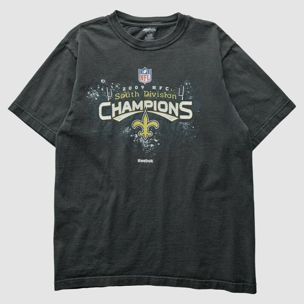 New Orleans Saints Reebok 2009 T-Shirt - Black Vintage - Fanatics
