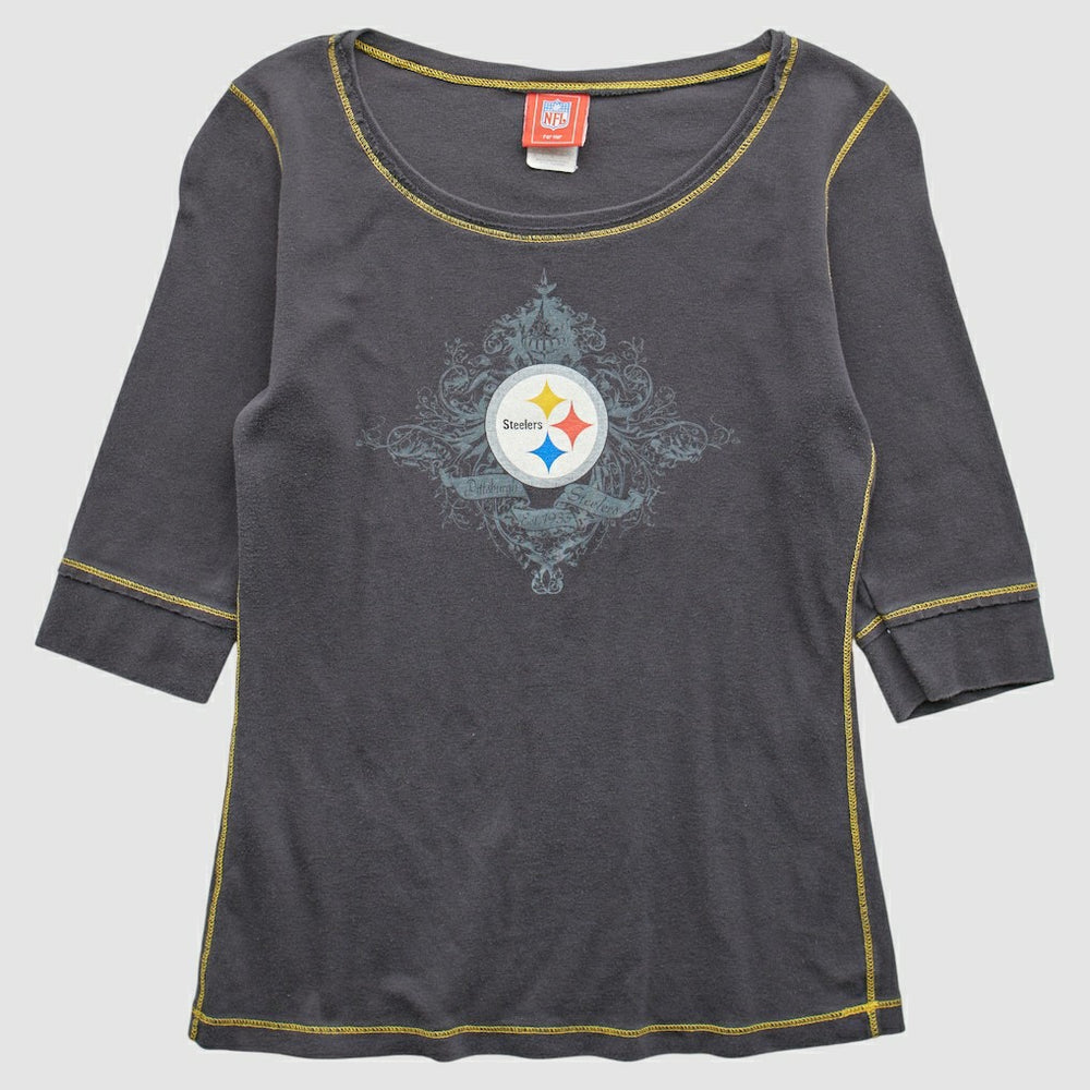 Pittsburgh Steelers NFL 2000s T-Shirt - Gray Vintage - Fanatics