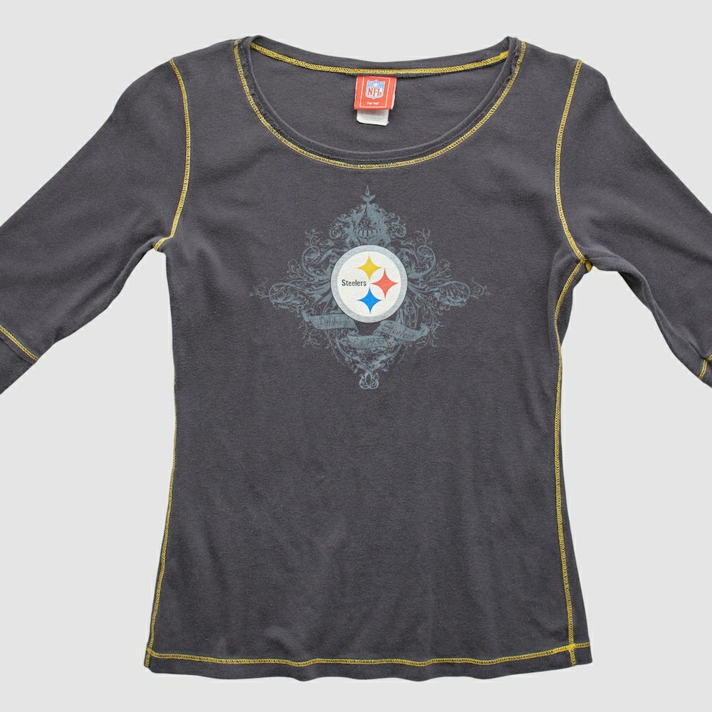 Pittsburgh Steelers NFL 2000s T-Shirt - Gray Vintage - Fanatics