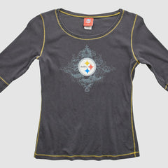 Pittsburgh Steelers NFL 2000s T-Shirt - Gray Vintage - Fanatics