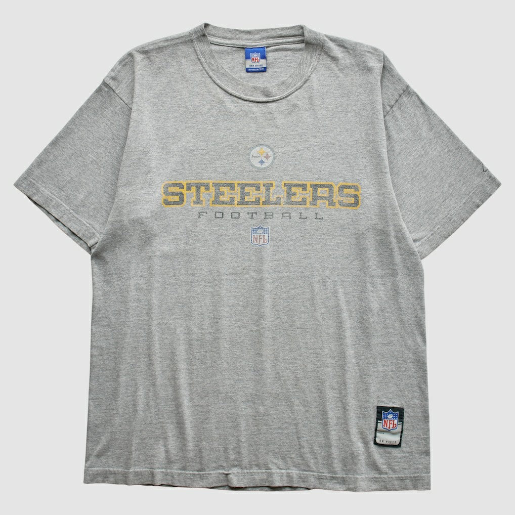 Pittsburgh Steelers Reebok 2000s T-Shirt - Gray Vintage - Fanatics