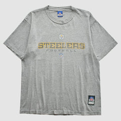 Pittsburgh Steelers Reebok 2000s T-Shirt - Gray Vintage - Fanatics