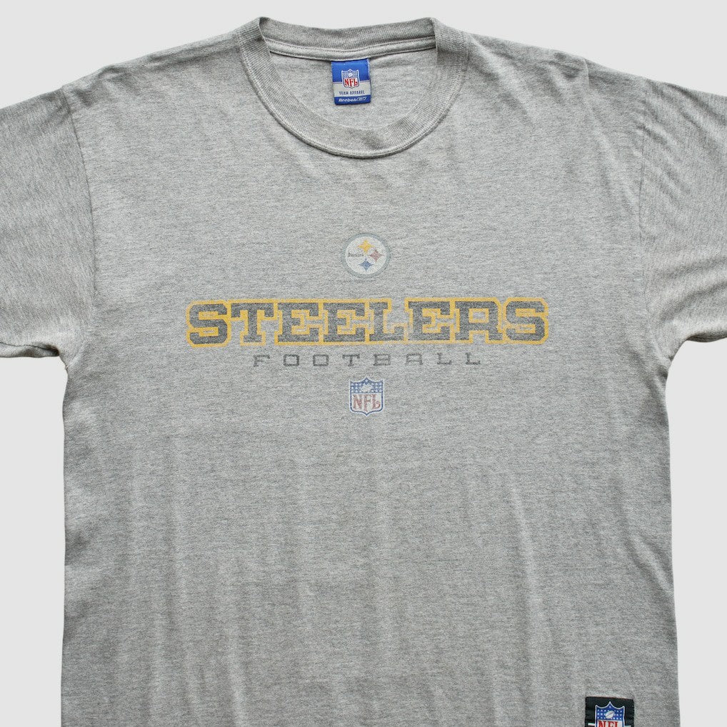 Pittsburgh Steelers Reebok 2000s T-Shirt - Gray Vintage - Fanatics