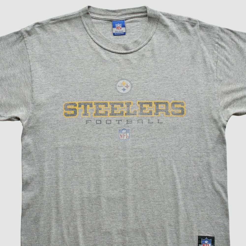 Pittsburgh Steelers Reebok 2000s T-Shirt - Gray Vintage - Fanatics