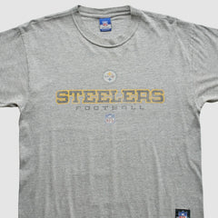 Pittsburgh Steelers Reebok 2000s T-Shirt - Gray Vintage - Fanatics