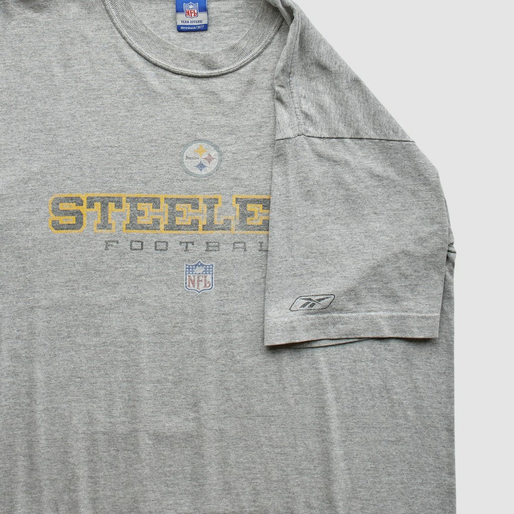 Pittsburgh Steelers Reebok 2000s T-Shirt - Gray Vintage - Fanatics