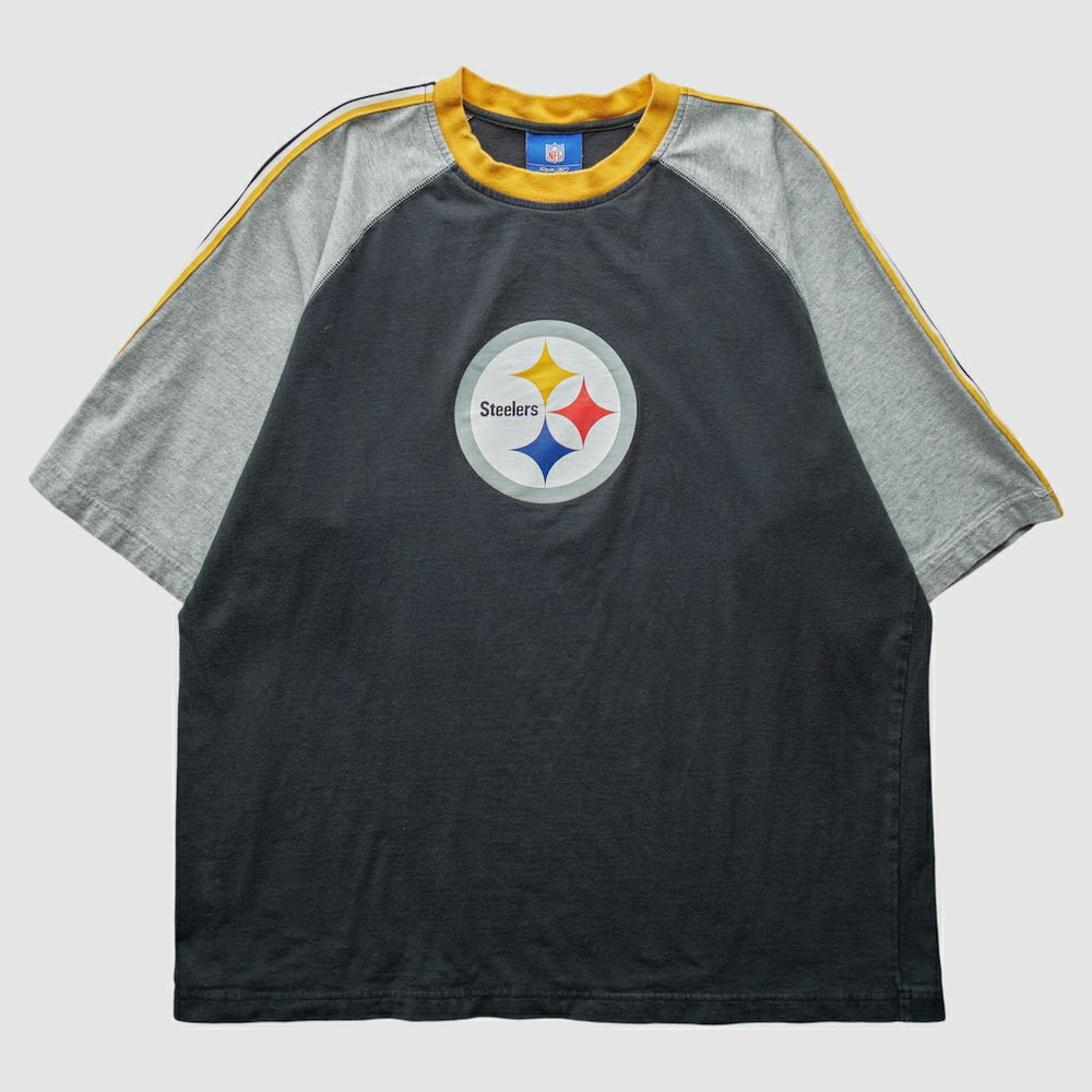 Pittsburgh Steelers Reebok 2000s T-Shirt - Black Vintage - Fanatics