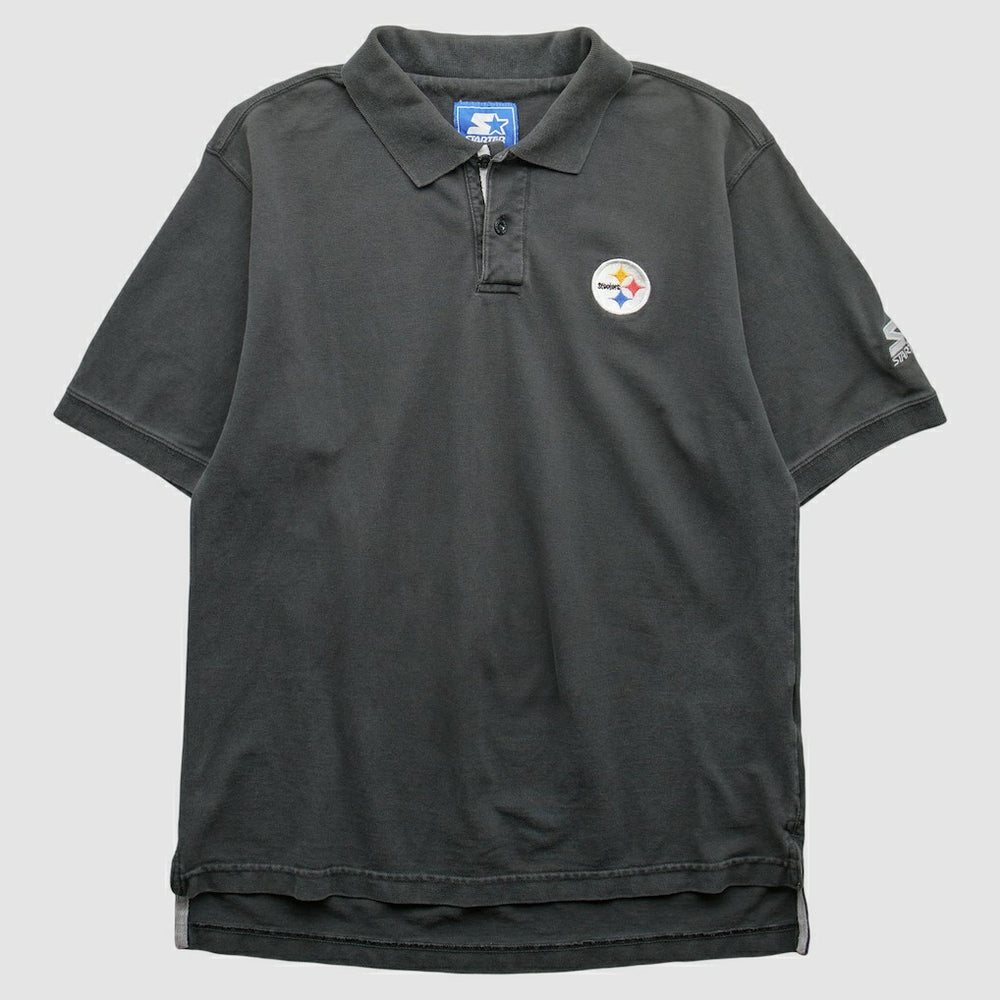 Pittsburgh Steelers Starter 2000s Polo - Black Vintage - Fanatics