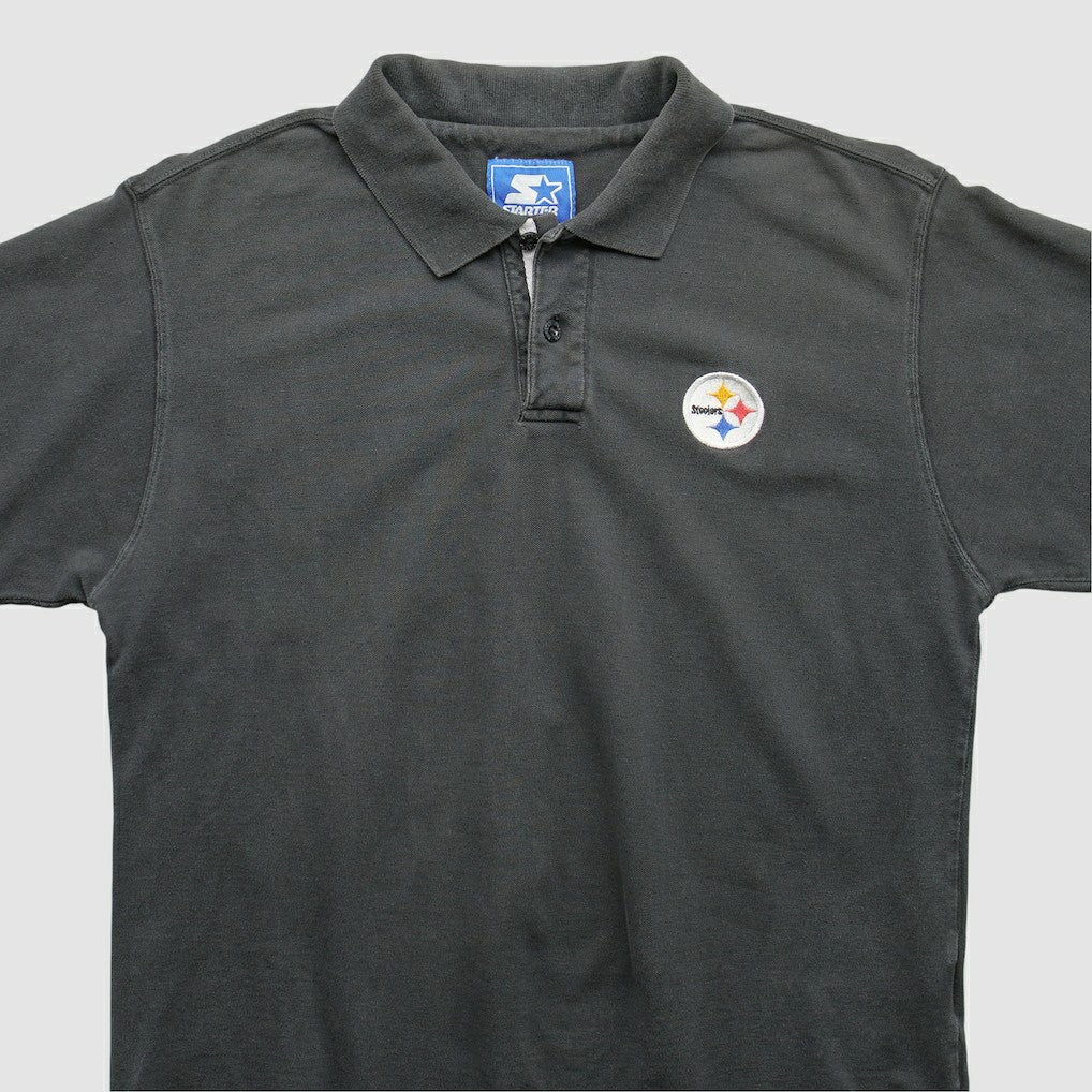 Pittsburgh Steelers Starter 2000s Polo - Black Vintage - Fanatics
