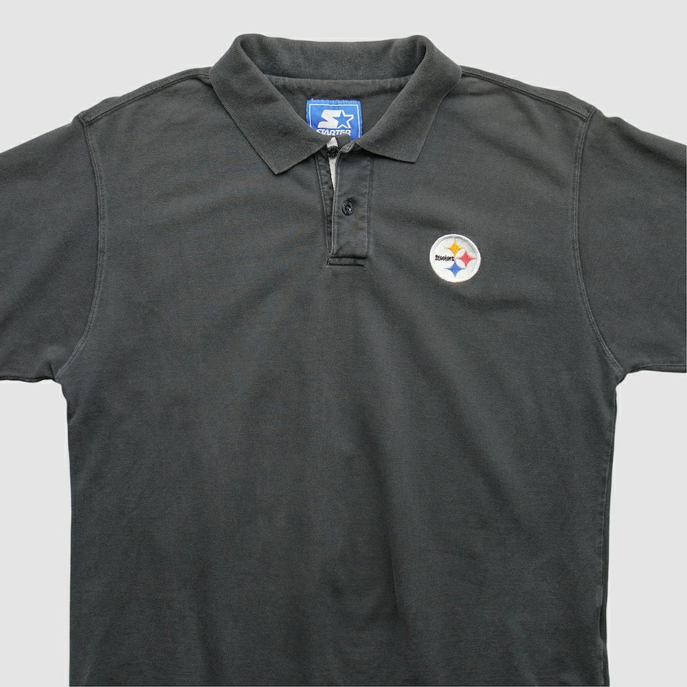 Pittsburgh Steelers Starter 2000s Polo - Black Vintage - Fanatics