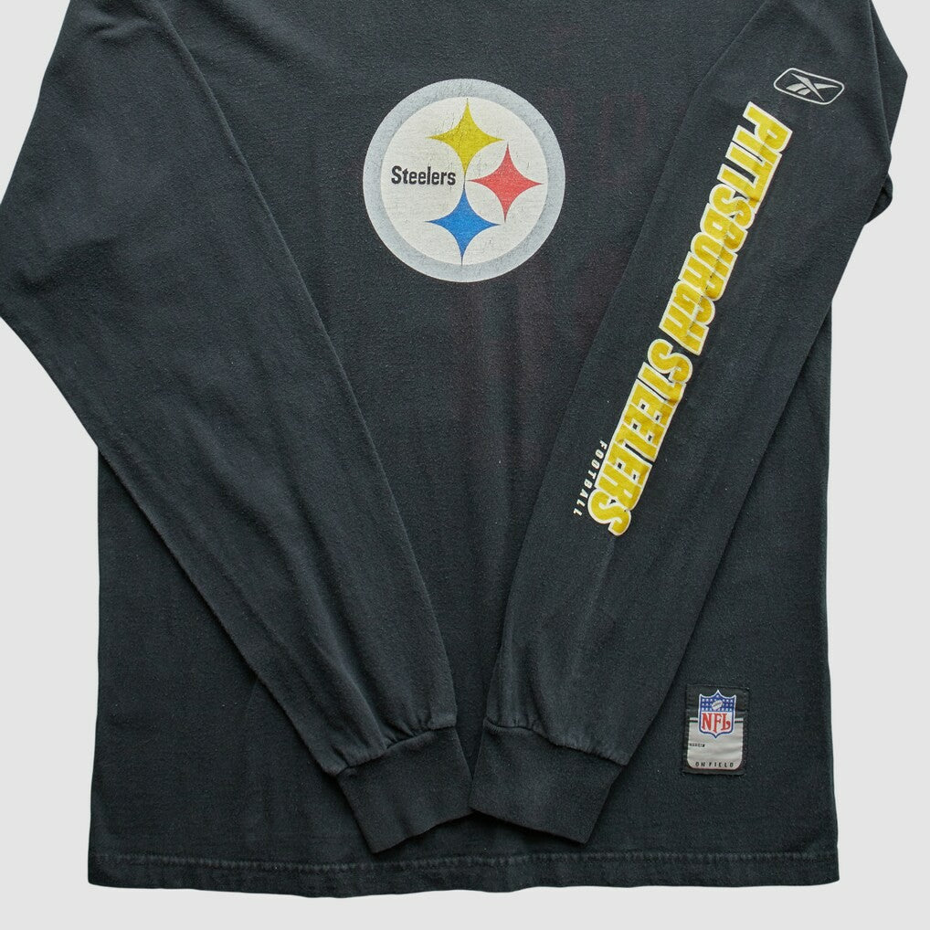 Pittsburgh Steelers Reebok 2000s T-Shirt - Black Vintage - Fanatics