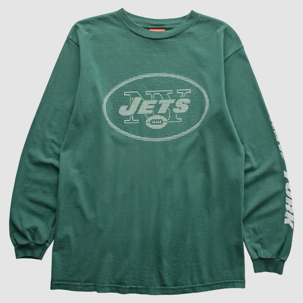 New York Jets NFL 2000s Long Sleeve T-Shirt - Green Vintage - Fanatics