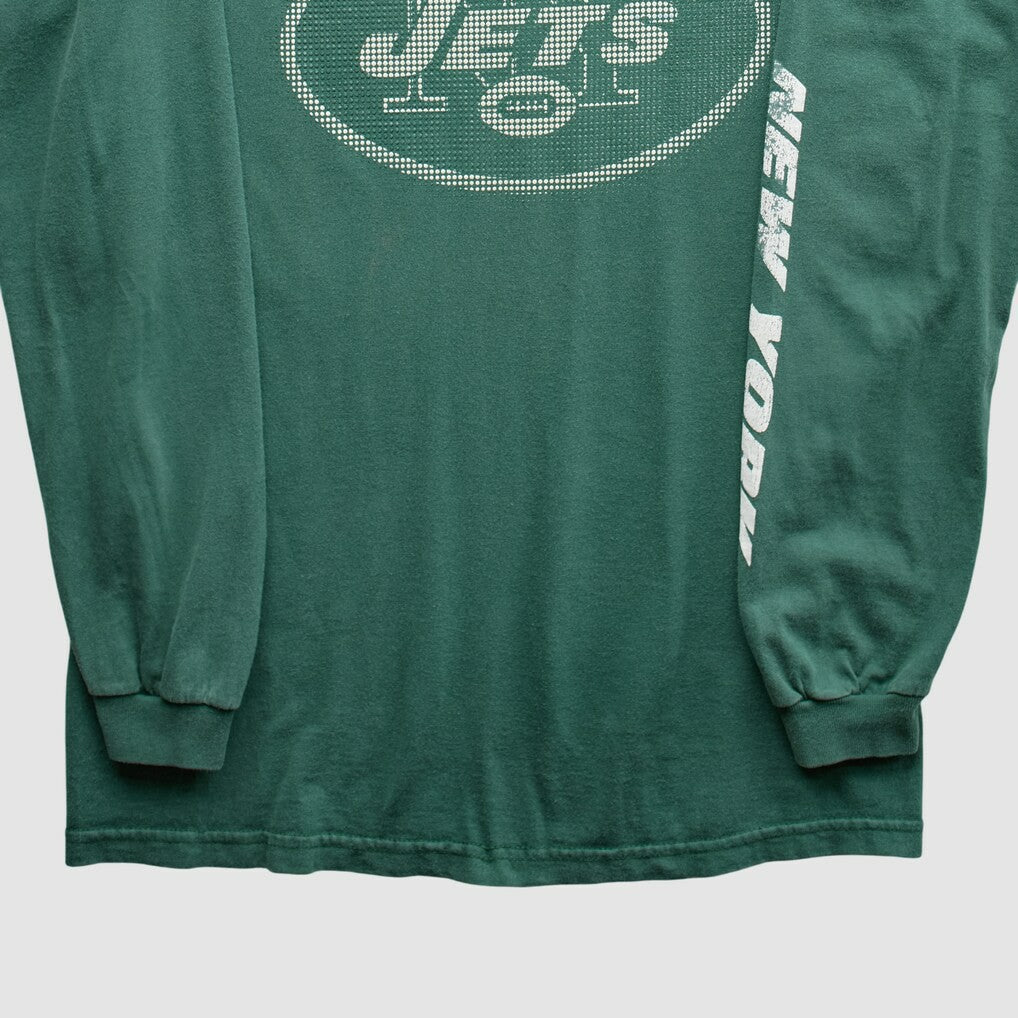 New York Jets NFL 2000s Long Sleeve T-Shirt - Green Vintage - Fanatics