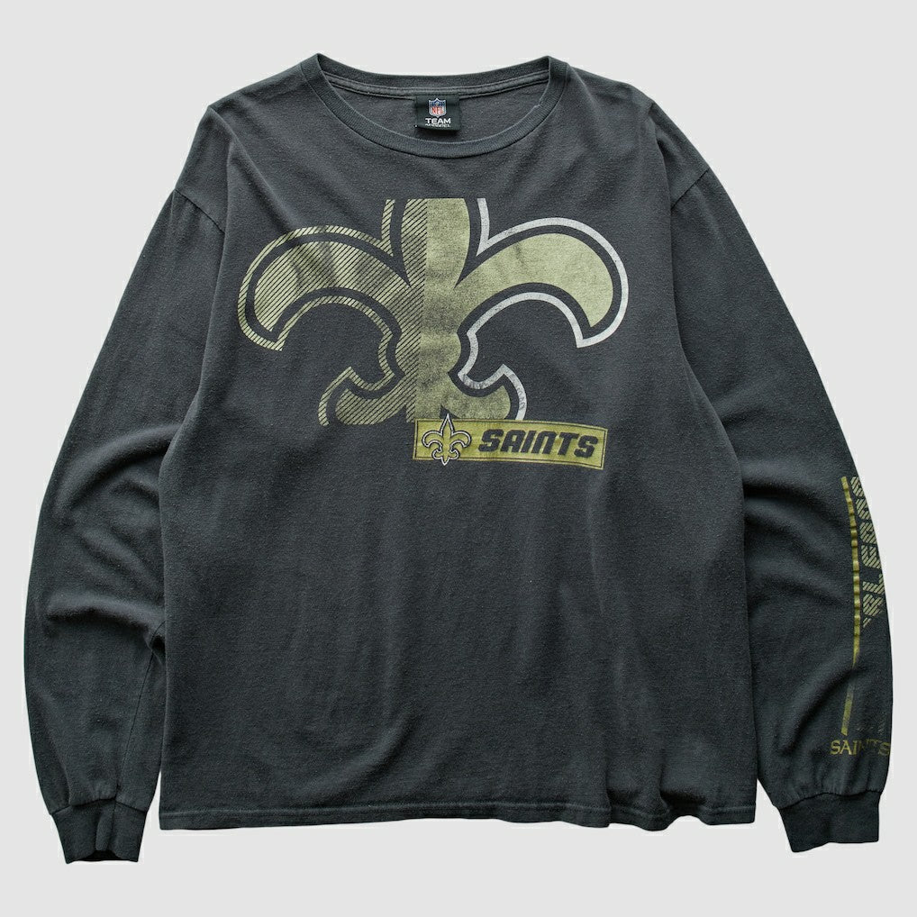 New Orleans Saints NFL 2010s T-Shirt - Black Vintage - Fanatics