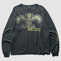New Orleans Saints NFL 2010s T-Shirt - Black Vintage - Fanatics