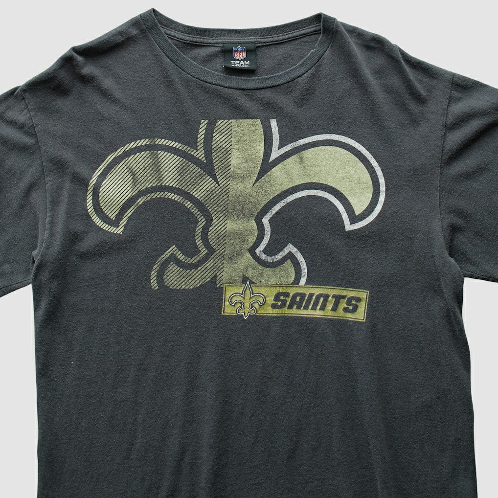 New Orleans Saints NFL 2010s T-Shirt - Black Vintage - Fanatics