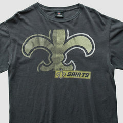 New Orleans Saints NFL 2010s T-Shirt - Black Vintage - Fanatics