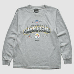 Pittsburgh Steelers Reebok 2010 Sweatshirt - Gray Vintage - Fanatics