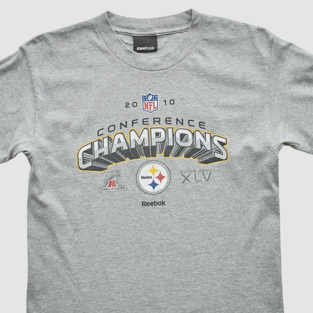 Pittsburgh Steelers Reebok 2010 Sweatshirt - Gray Vintage - Fanatics