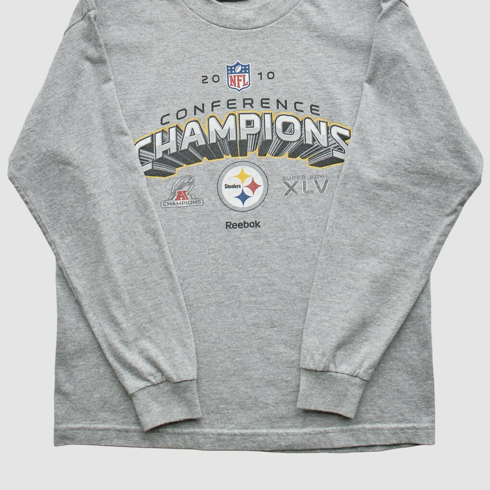 Pittsburgh Steelers Reebok 2010 Sweatshirt - Gray Vintage - Fanatics