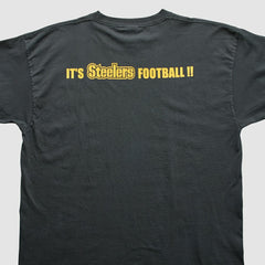 Pittsburgh Steelers Reebok 2000s T-Shirt - Black Vintage - Fanatics