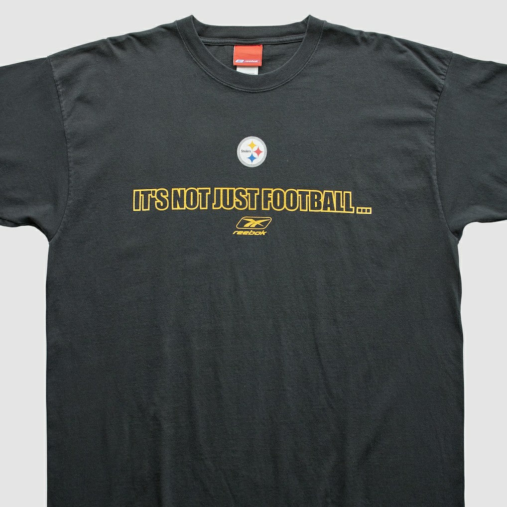 Pittsburgh Steelers Reebok 2000s T-Shirt - Black Vintage - Fanatics