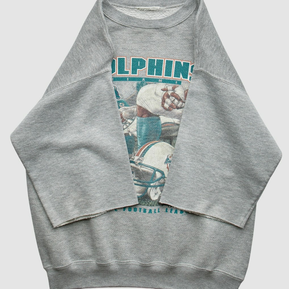 Miami Dolphins 90s Sweatshirt - Gray Vintage - Fanatics