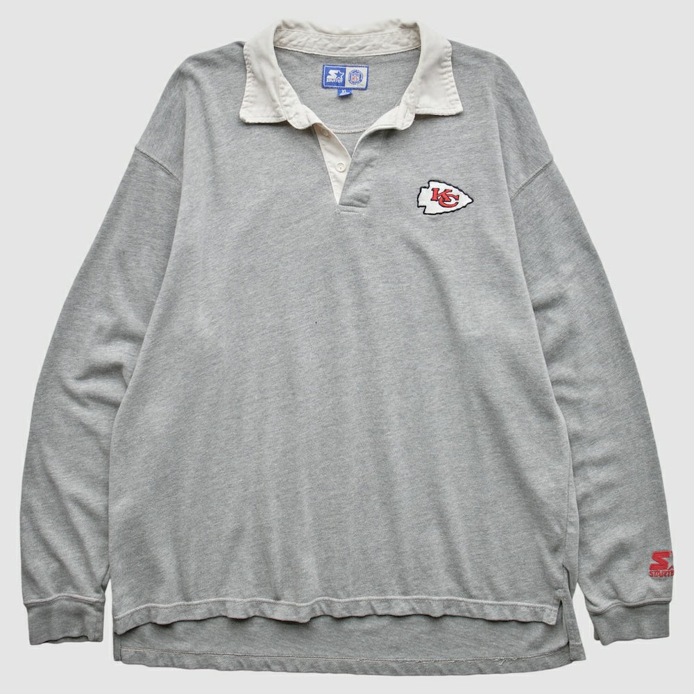 Kansas City Chiefs Starter 90s Sweatshirt - Gray Vintage - Fanatics
