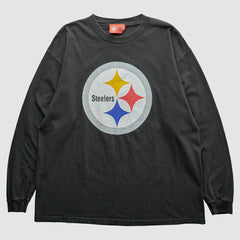 Pittsburgh Steelers NFL 2000s T-Shirt - Black Vintage - Fanatics