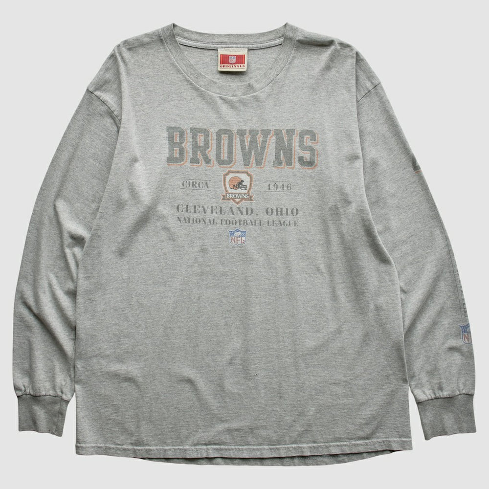 Cleveland Browns NFL Originals 2000s T-Shirt - Gray Vintage - Fanatics