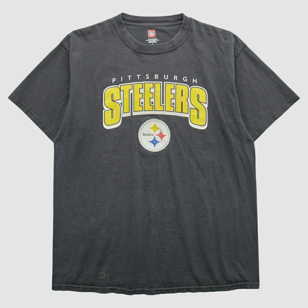 Pittsburgh Steelers 2000s T-Shirt - Black Vintage - Fanatics