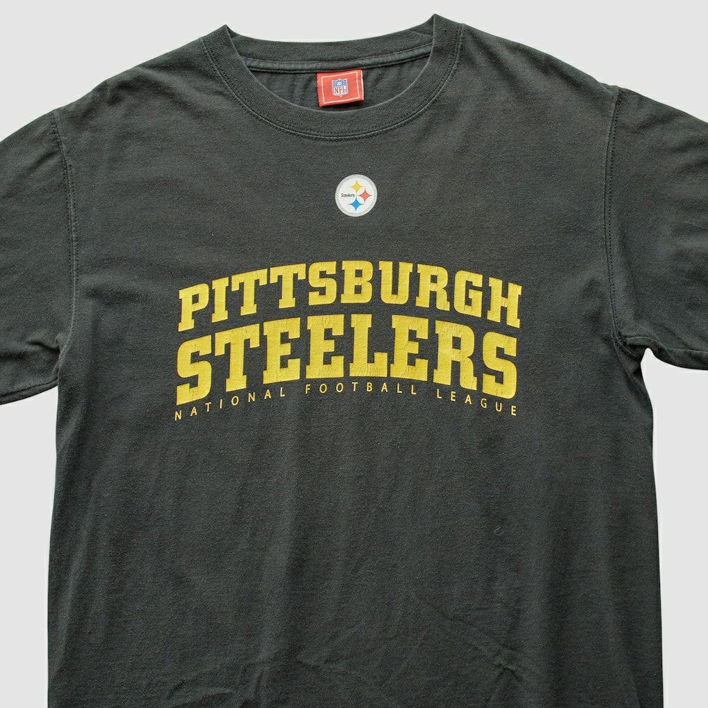 Pittsburgh Steelers NFL 2000s T-Shirt - Black Vintage - Fanatics